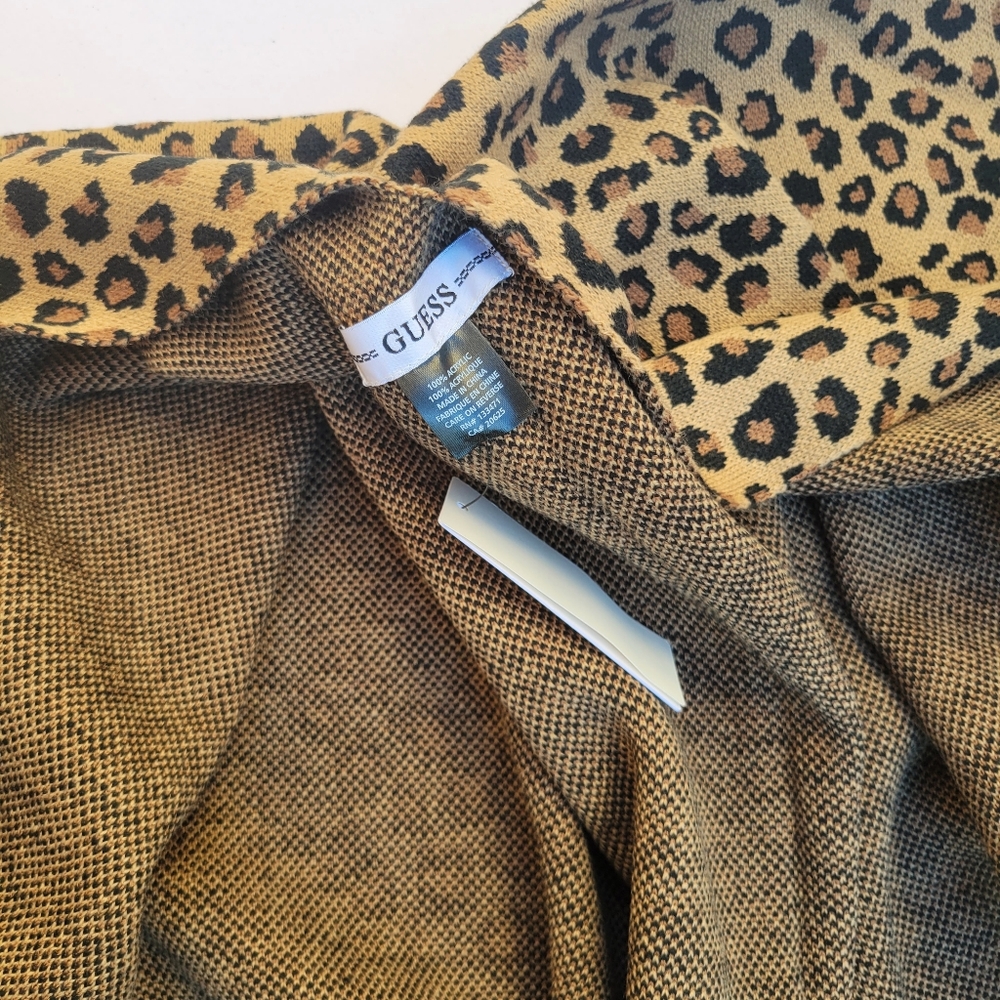 GUESS Leopard Print Ruana - Picture 6 of 7